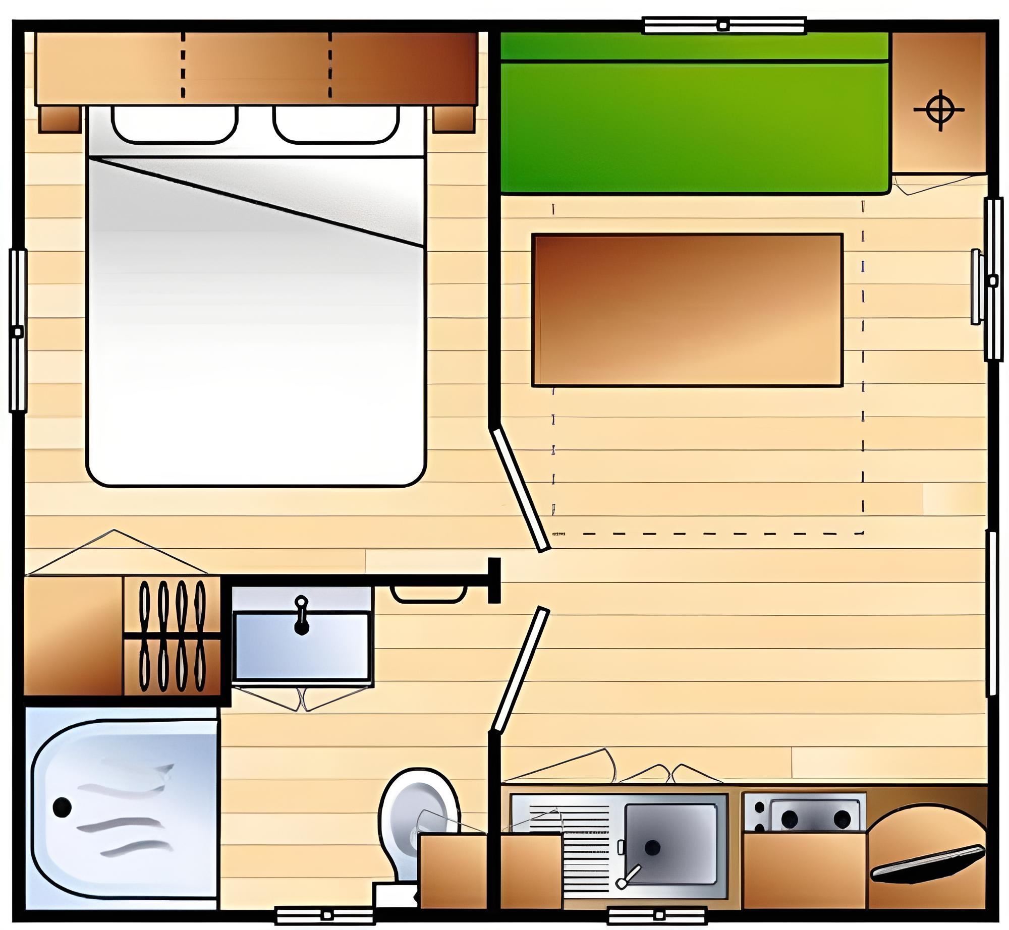 Mobile Home, 1 Double Bed (Astria) photo 2