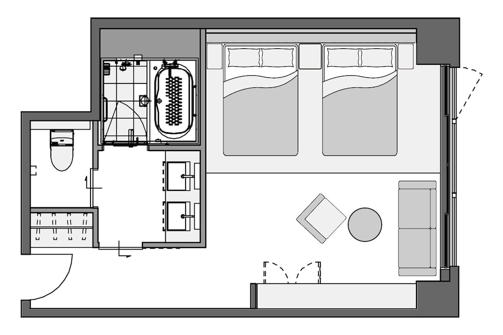 Deluxe Room, 2 Double Beds, Non Smoking, Bathtub,Ceiling height 3m(with Single Sofabed) - Photo 16