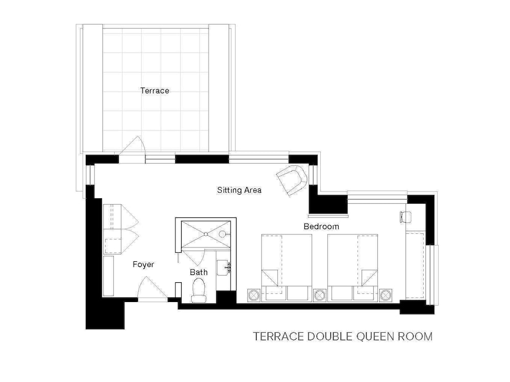Room, 2 Queen Beds, Terrace - Photo 2