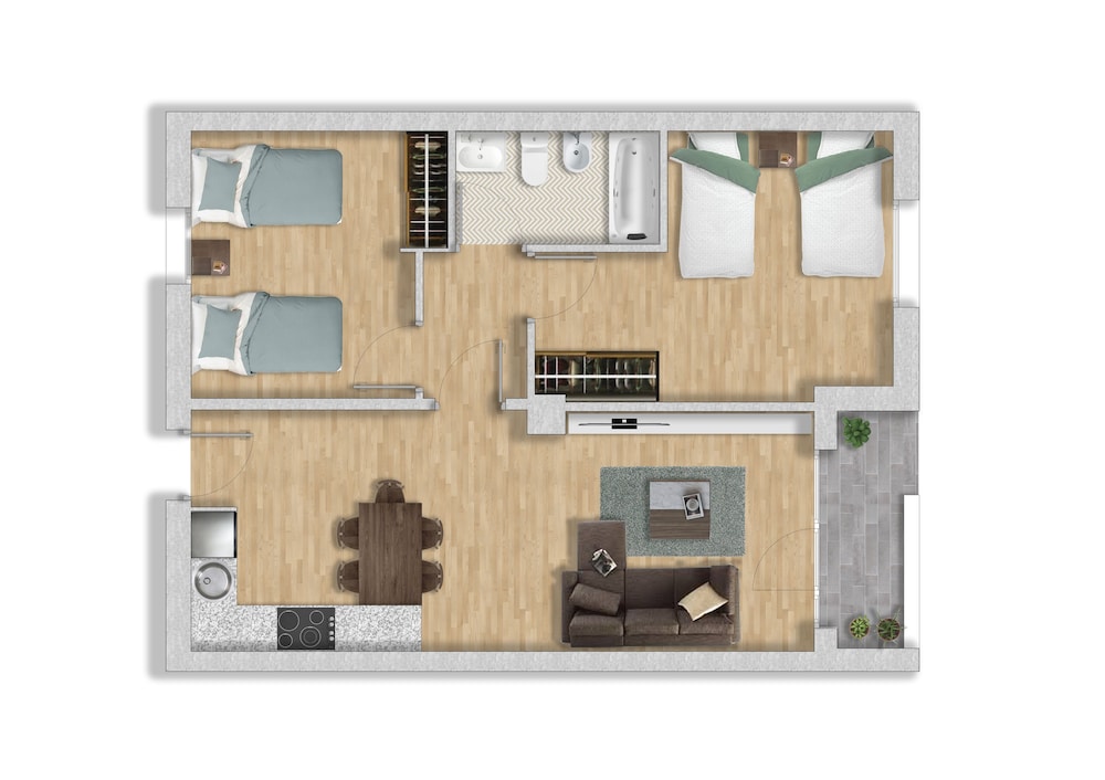 Superior Apartment, 2 Bedrooms (6 Adults) - Photo 11