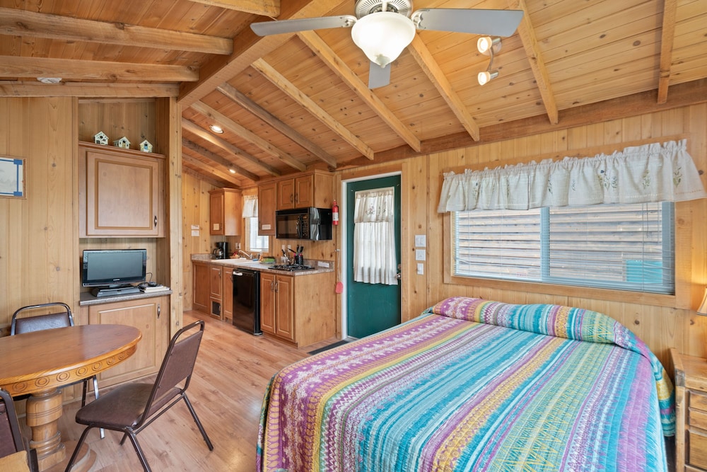 Family Cabin, 2 Queen Beds, Courtyard Area