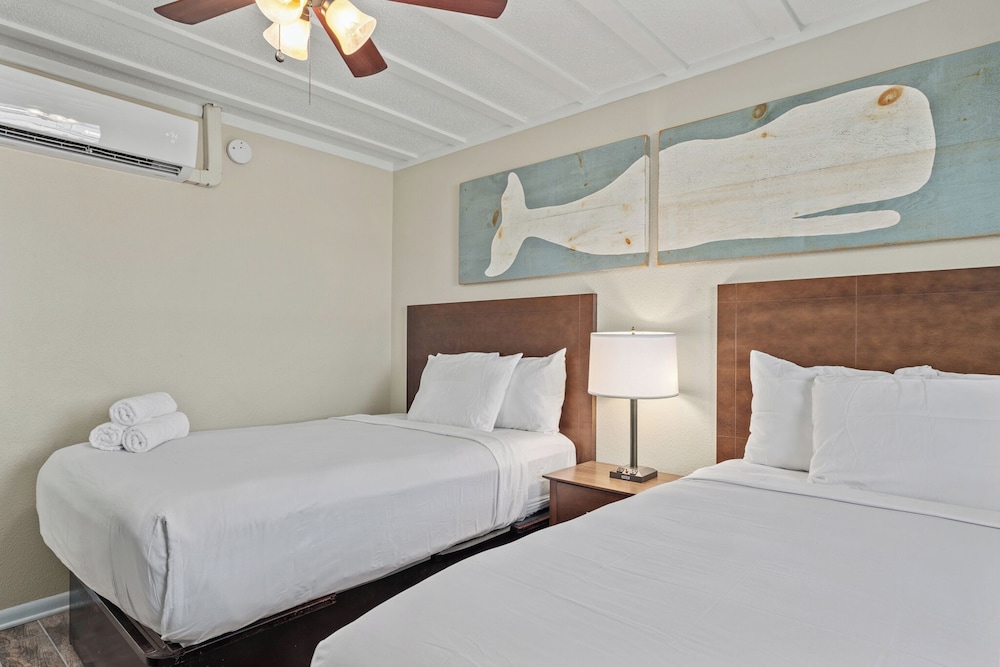 Suíte de 2 Quartos Quatro Camas de Casal com Sofá-Cama Vista para a Piscina Térreo