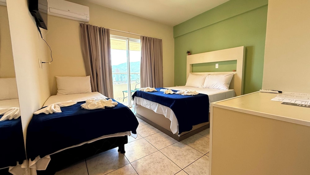 Superior Quadruple Room, Multiple Beds, Balcony, Beach View