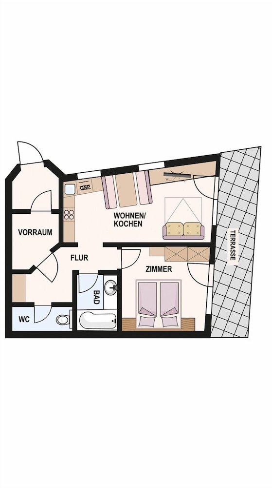 Standard Apartment, 1 Double Bed, Ground Floor photo 1
