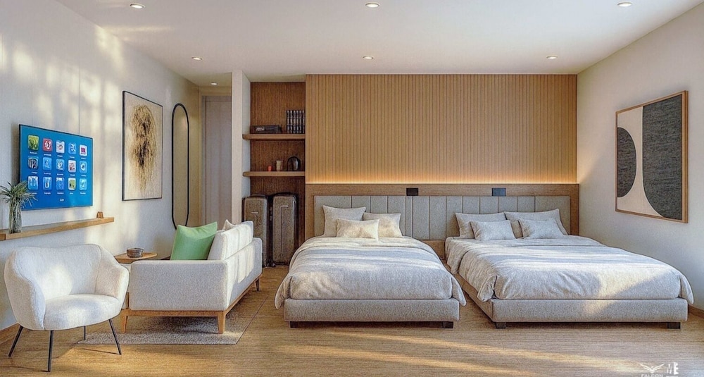 Superior Triple Room, Pool View