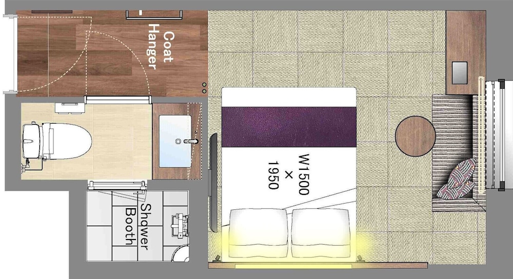 Moderate Double Room, Shower Booth, Non Smoking (Housekeep once every 3 days) photo 2