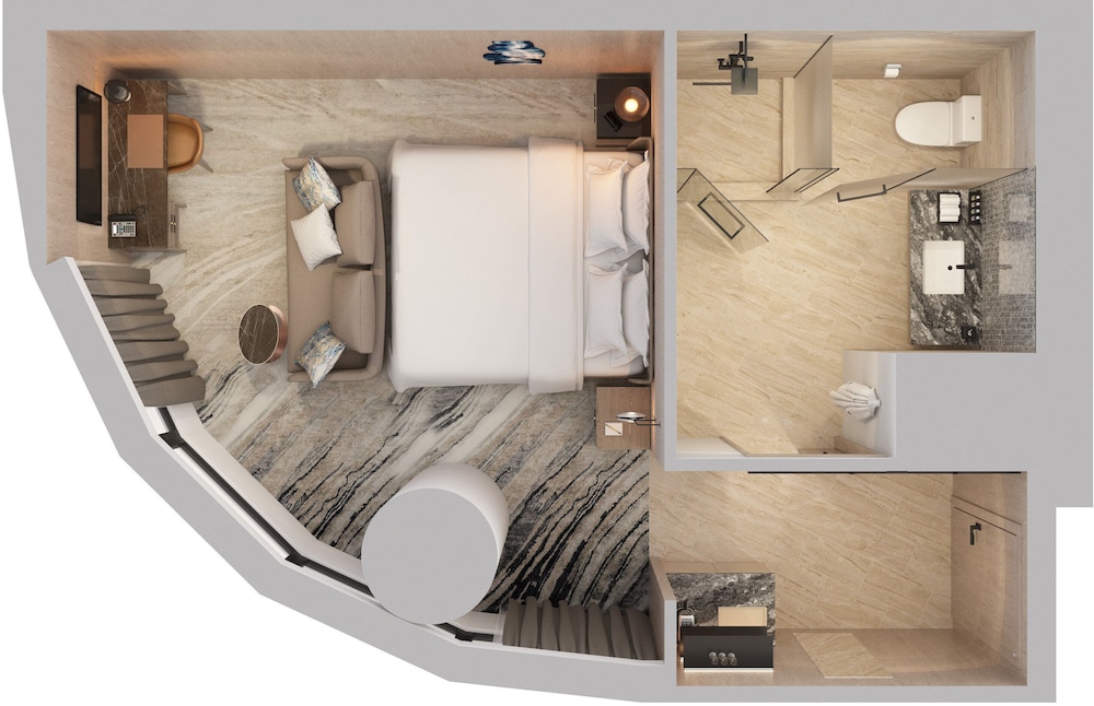 Premium Room, 1 King Bed, City View, Corner - Photo 2