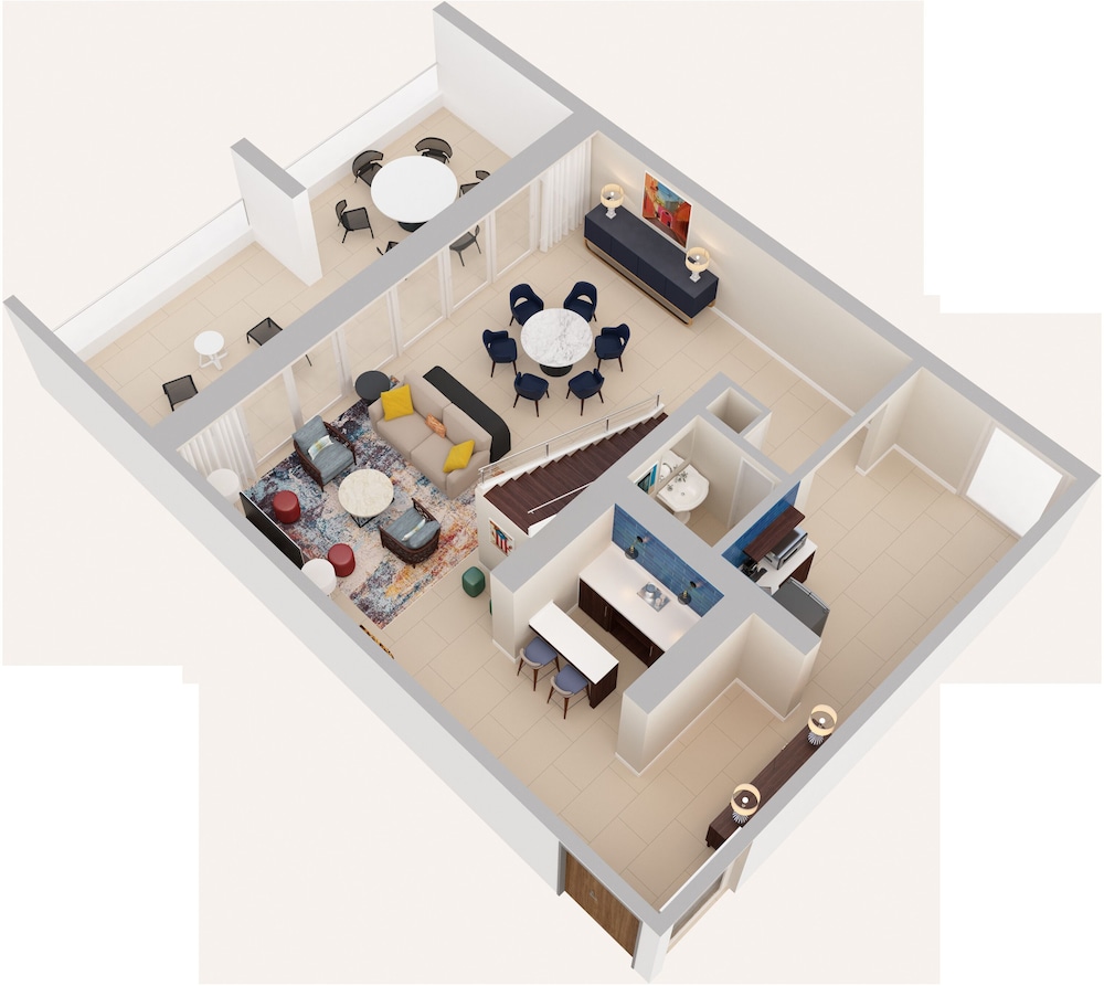 2 BEDROOM BI-LEVEL SUITE- 1KNG/2DBL BEDS - Photo 3