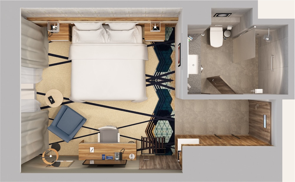 Premium Room, 1 King Bed, Courtyard View - Photo 3