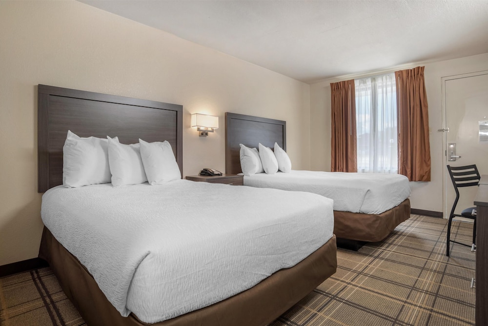 Standard Room, 2 Double Beds, Roll-in Shower, Refrigerator