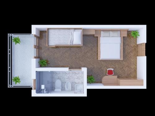Quadruple Room with Private Bathroom