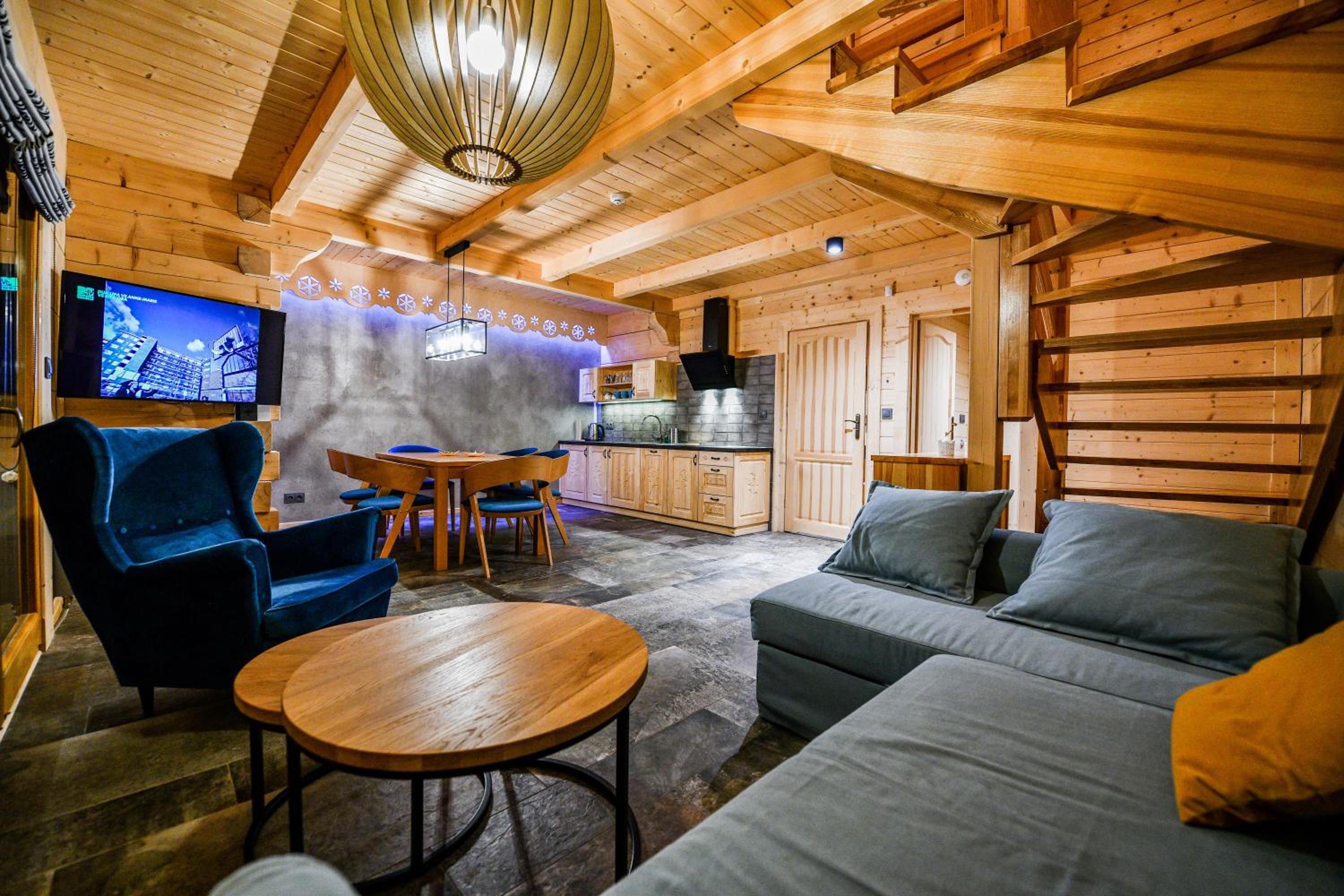 Chalet without fireplace