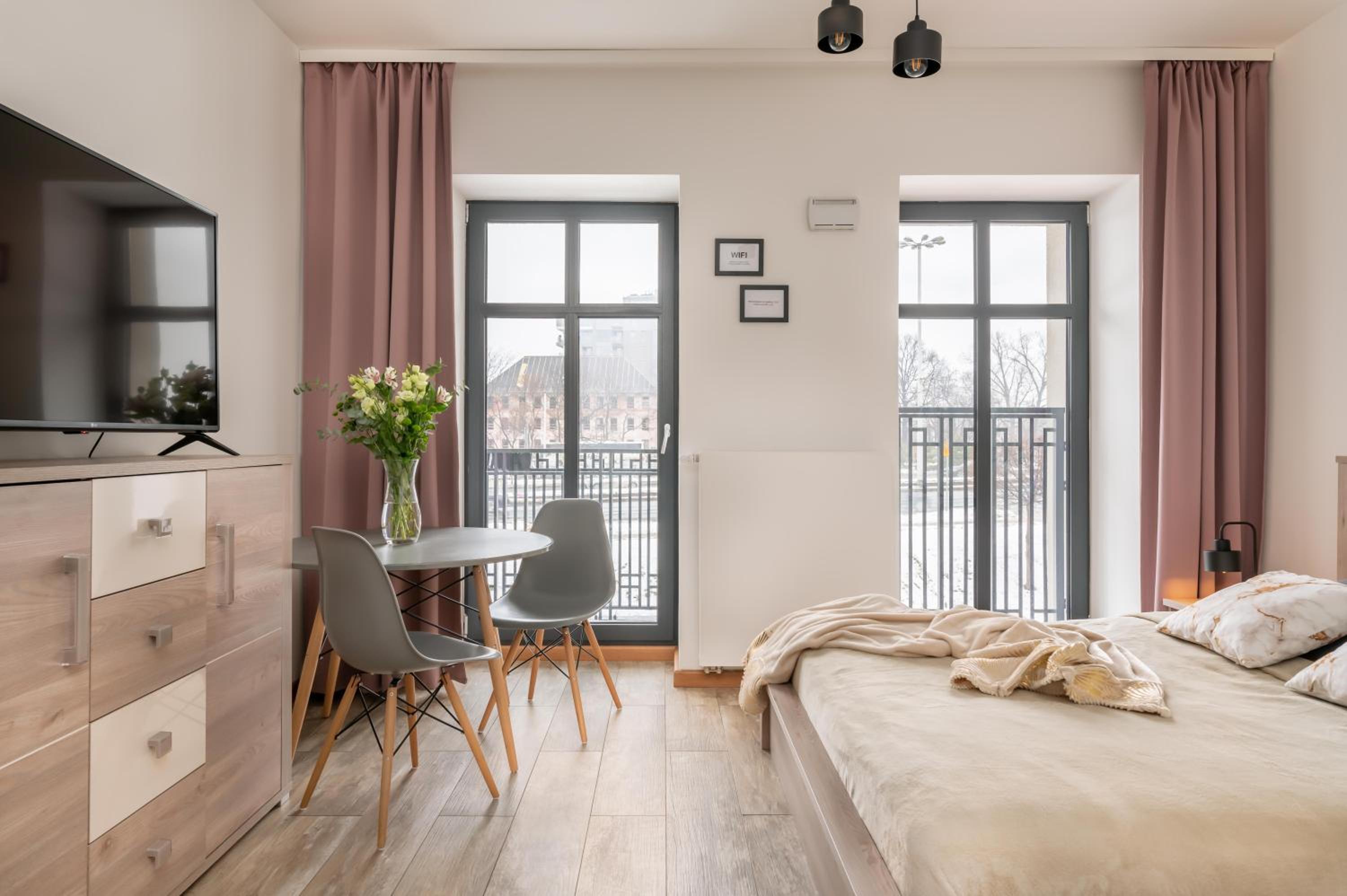 Studio with Balcony