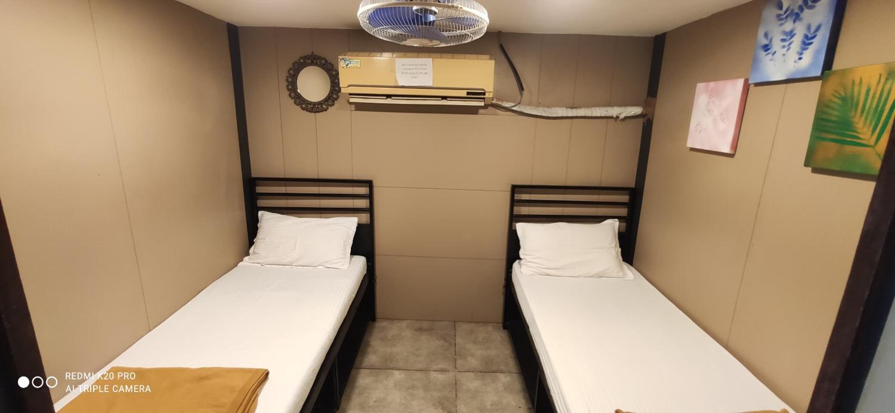 Single Bed in Male Dormitory Room