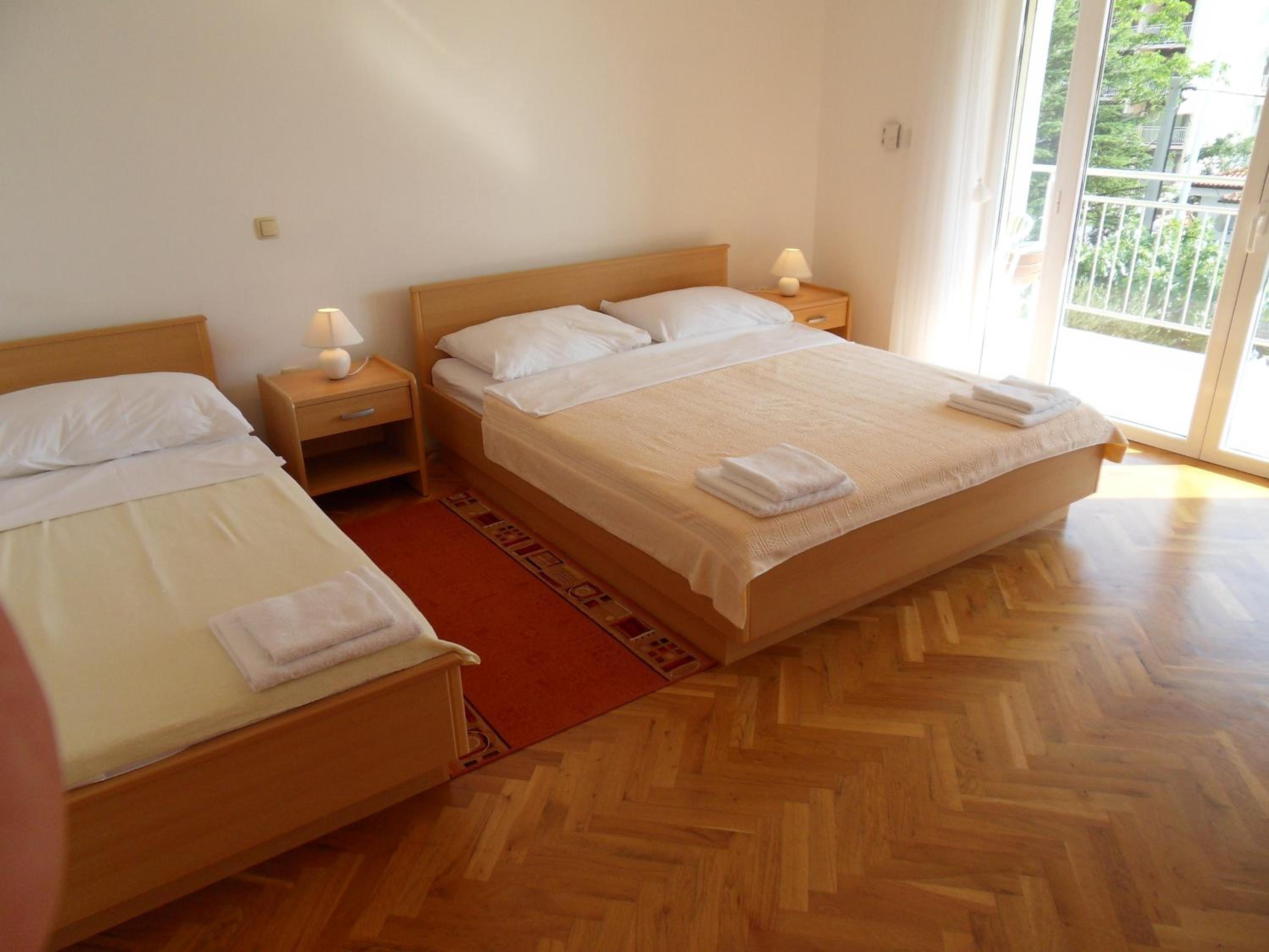 Two-Bedroom Apartment with Balcony and Sea View (5 Adults) - 2nd Floor