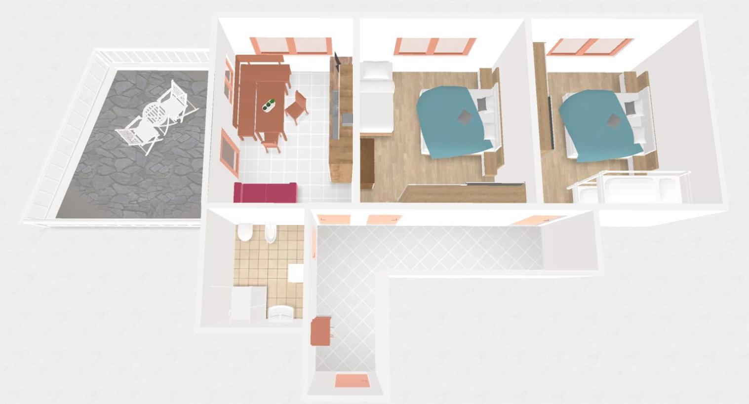 Two-Bedroom Apartment (4 Adults)