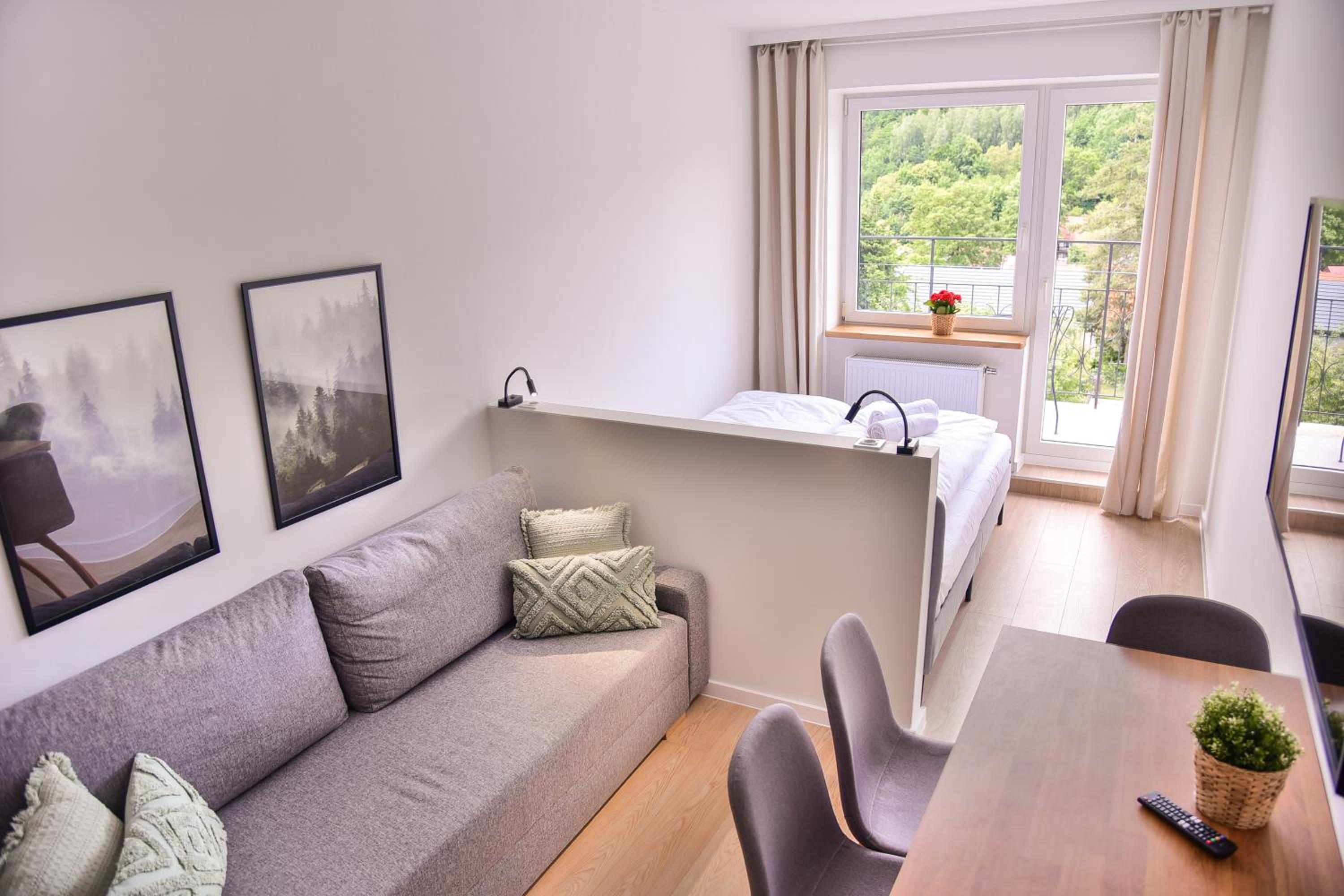 Studio with Balcony