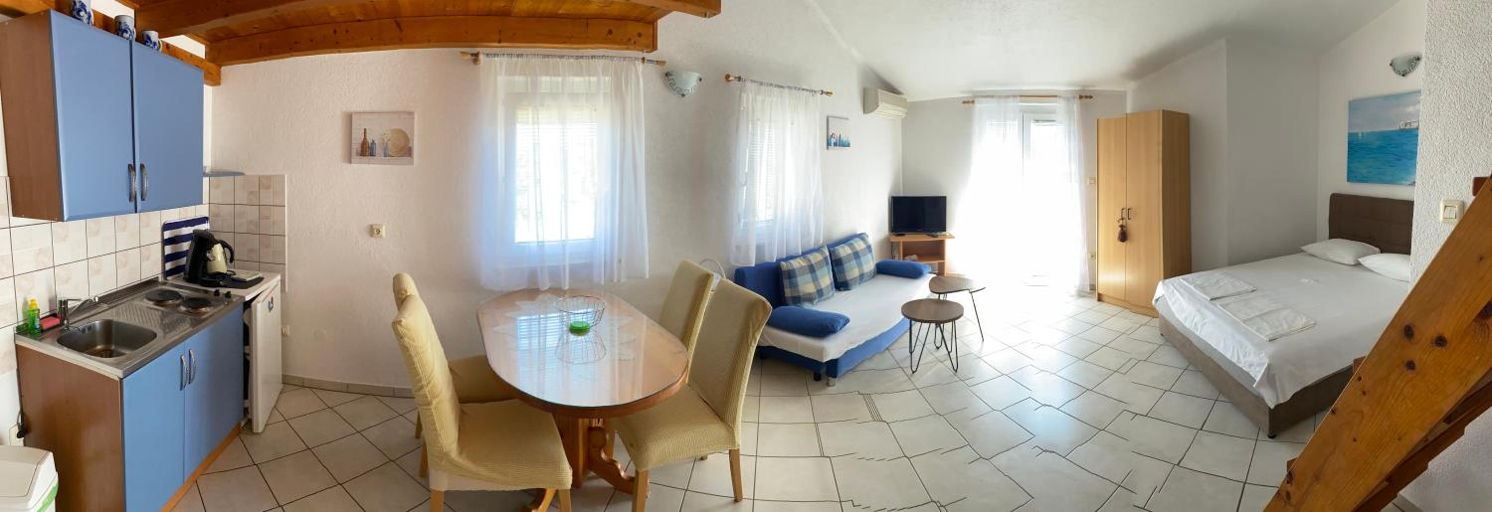 Duplex Studio with Balcony and Sea View