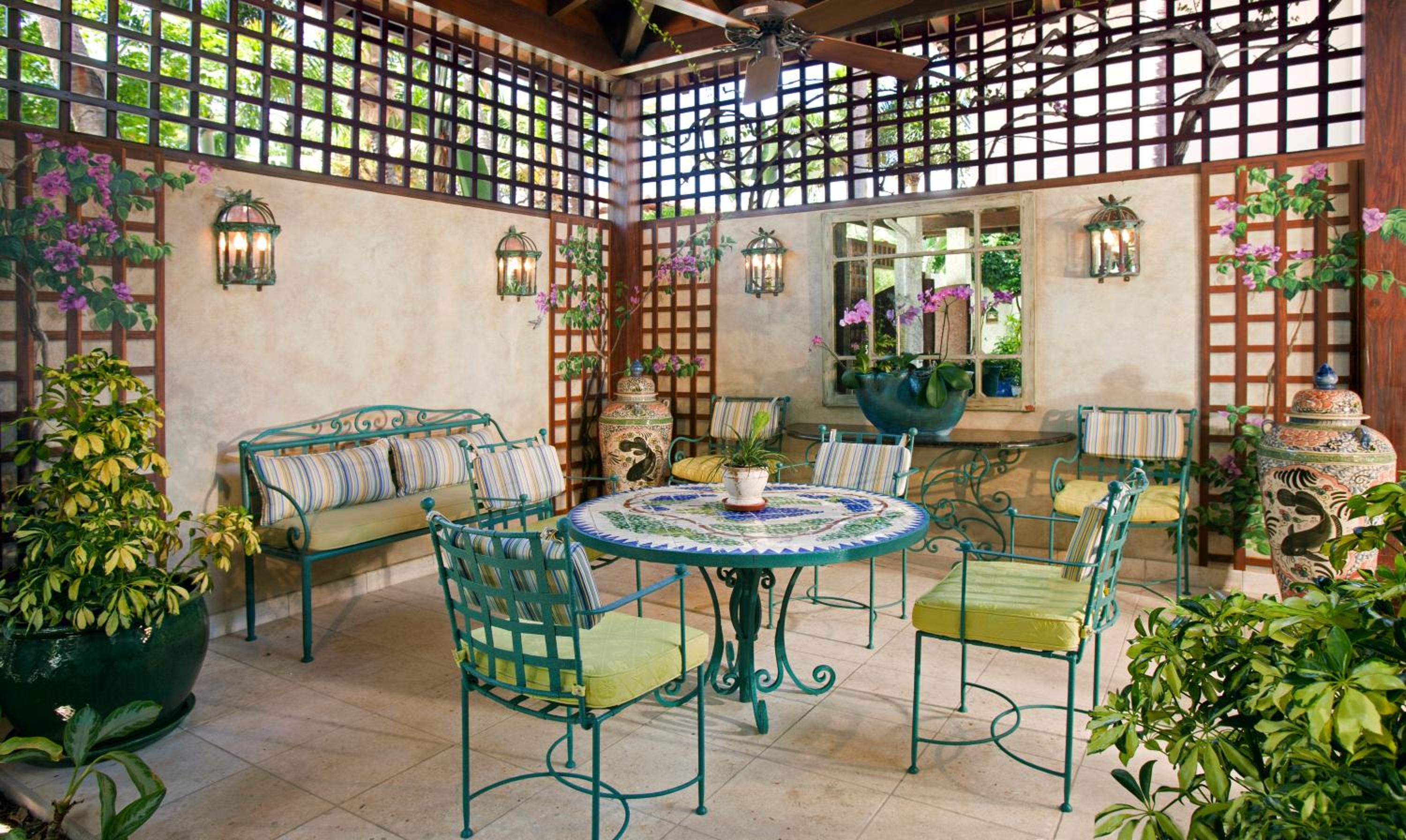 outdoor BBQ area