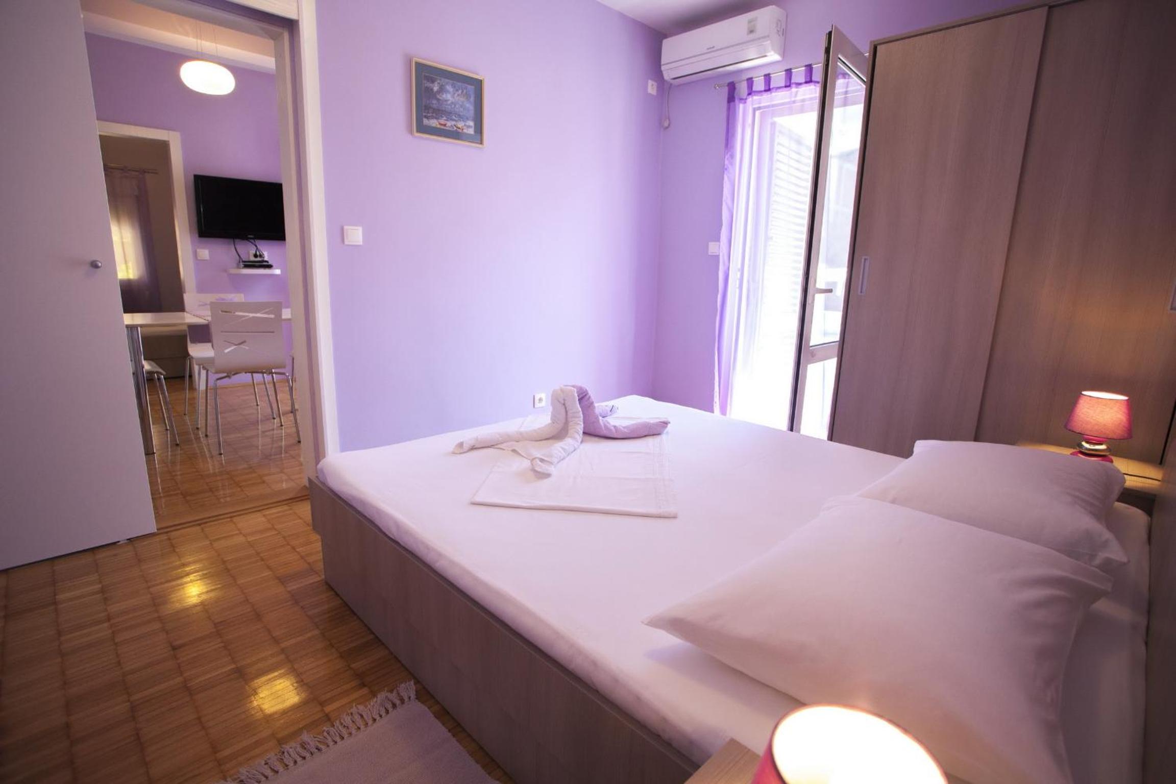 Two-Bedroom Apartment with Terrace and Side Sea View