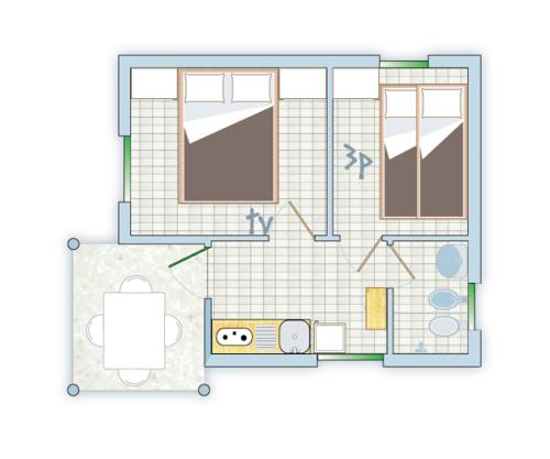 Two-Bedroom Bungalow (5 Adults)