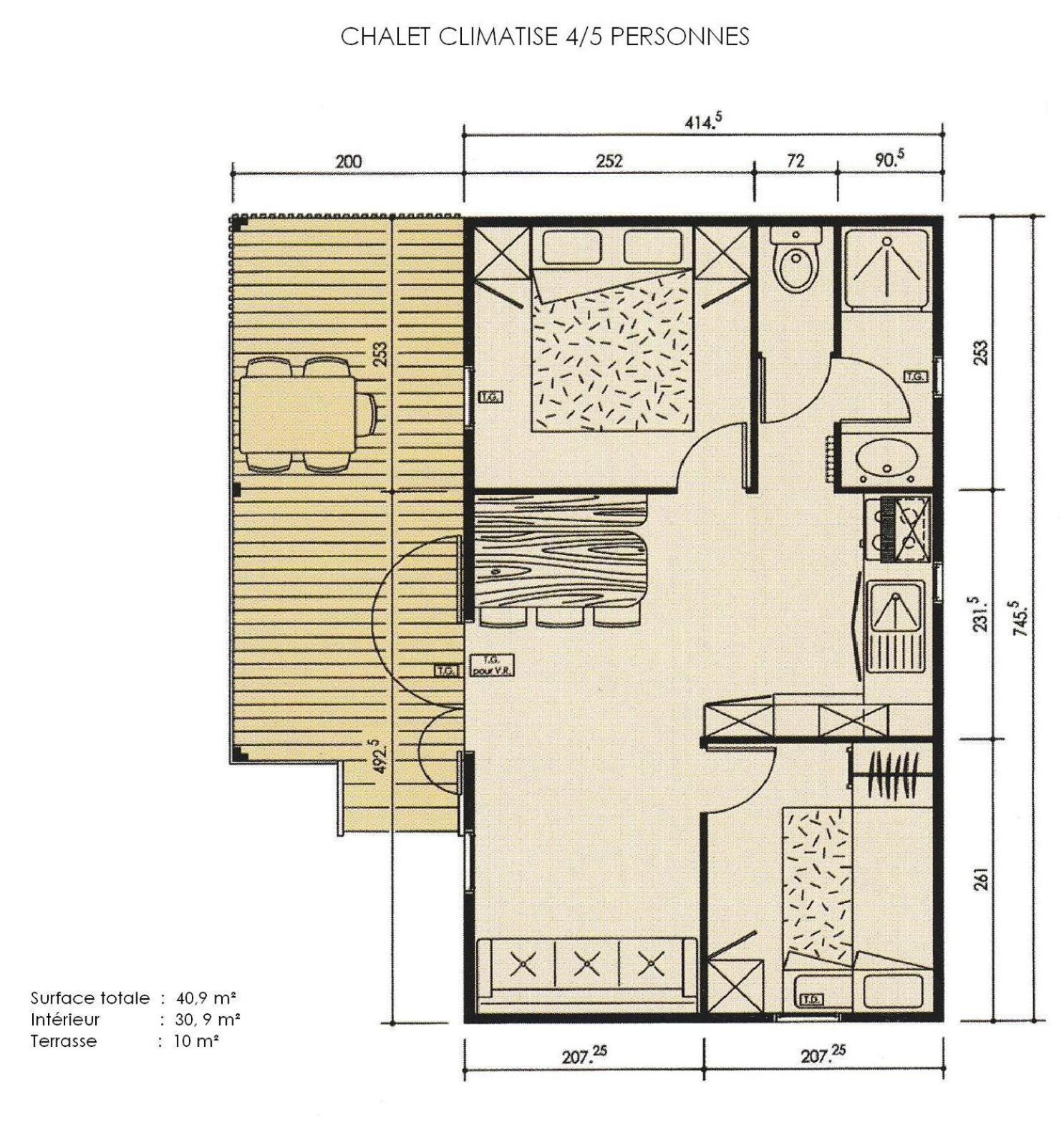 Two-Bedroom Chalet With Air Conditioning photo 2