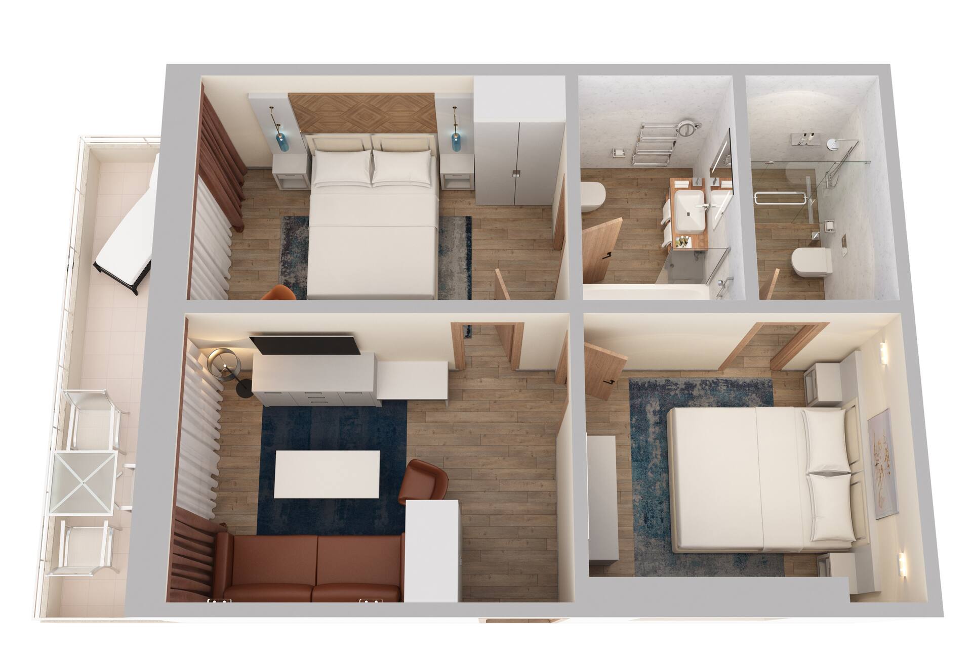 Two Bedroom Seaview Villa thumbnail 5