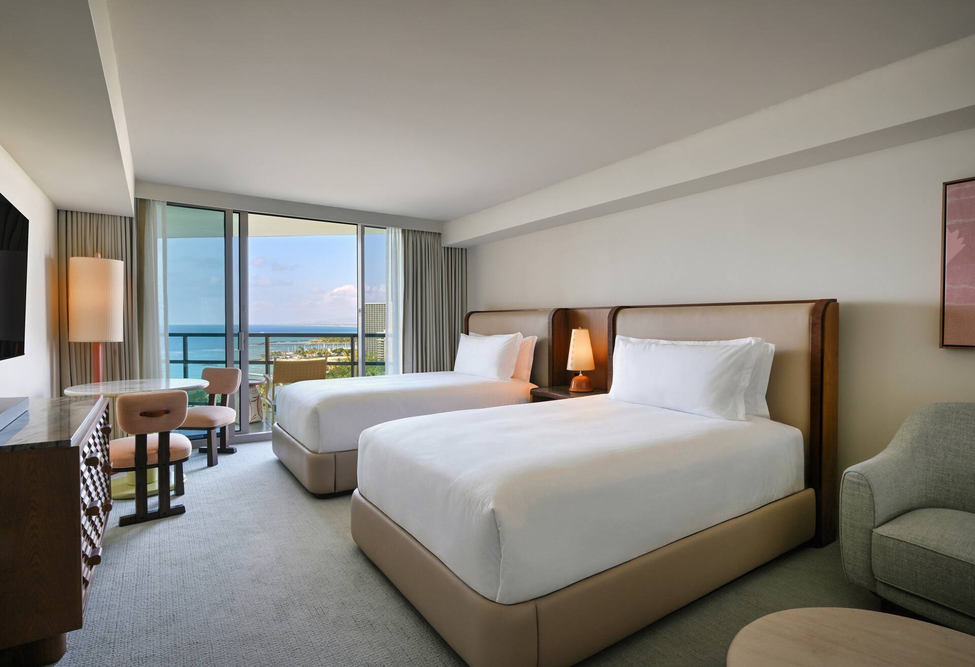Deluxe Ocean View with 2 Doubles and Sofa Bed thumbnail 5
