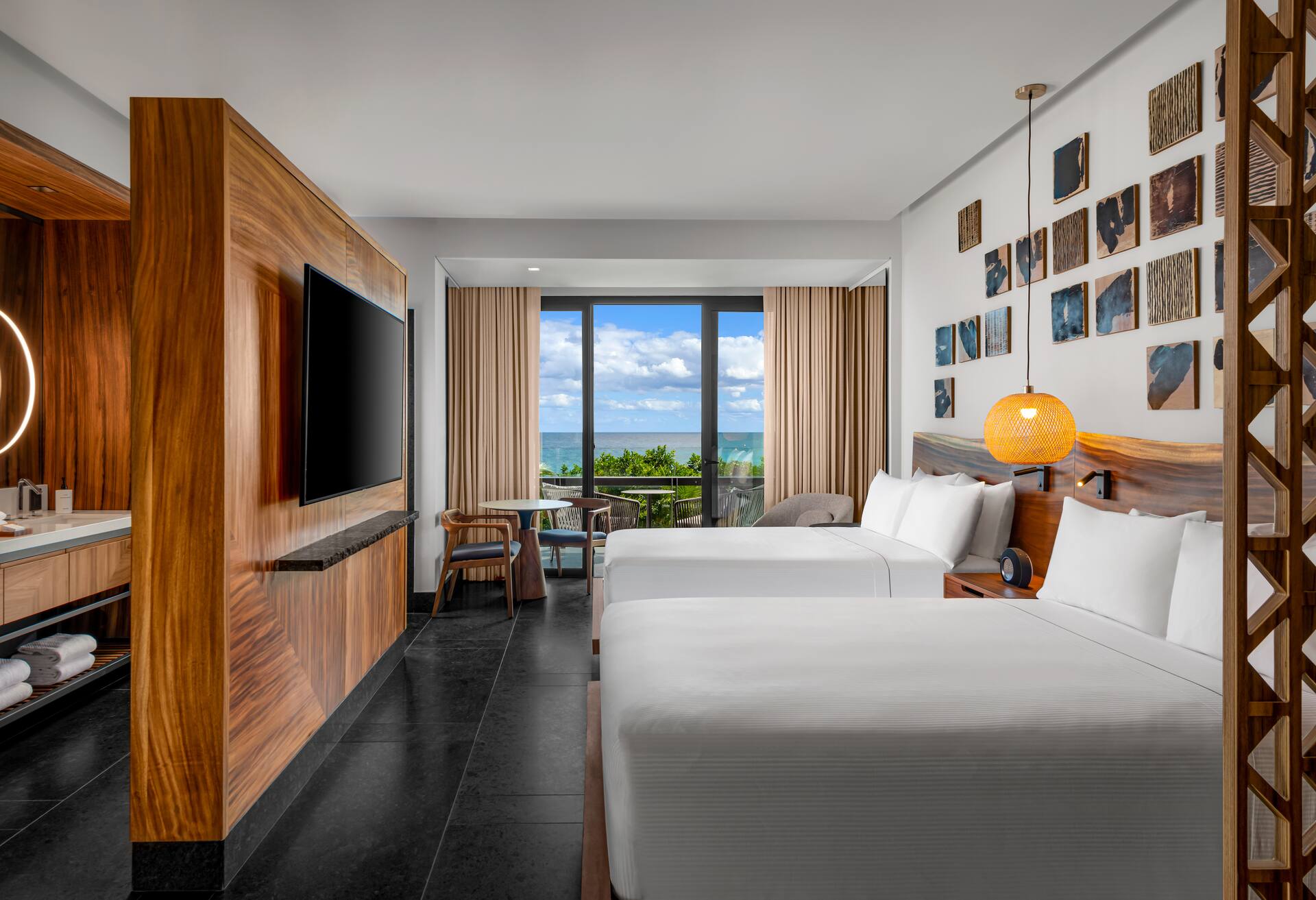 Partial Ocean View Guestroom W/ 2 Queen Beds