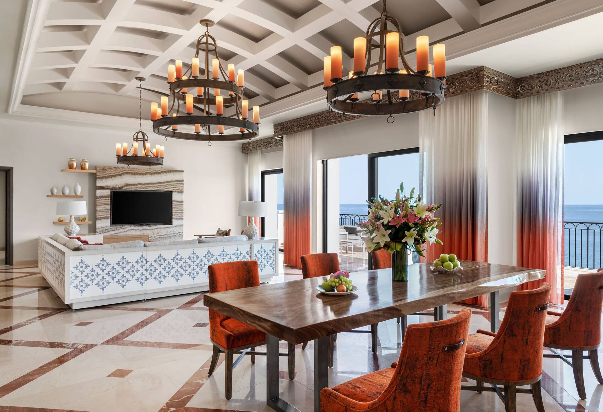 Deluxe Oceanfront Queen Room with Two Queen Beds and Balcony