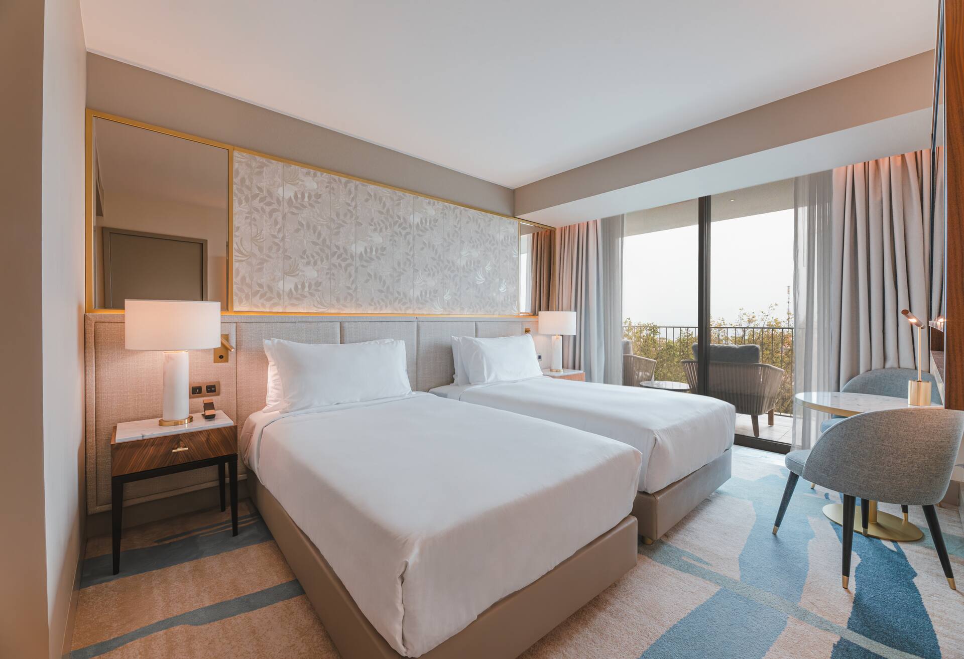 Twin Cascais Room with Ocean View and Balcony
