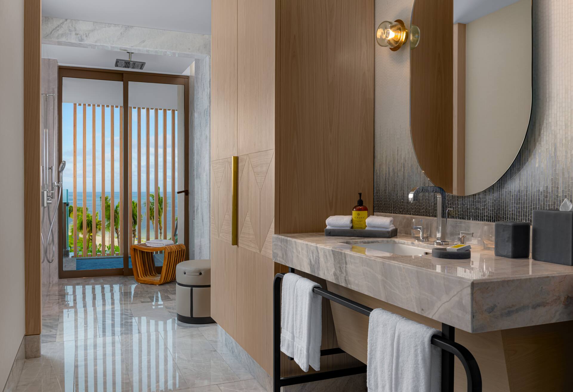 1 King Mobility Accessible W/ Roll-in Shower