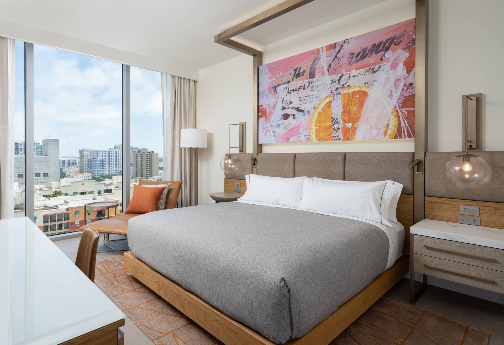 1 King Bed